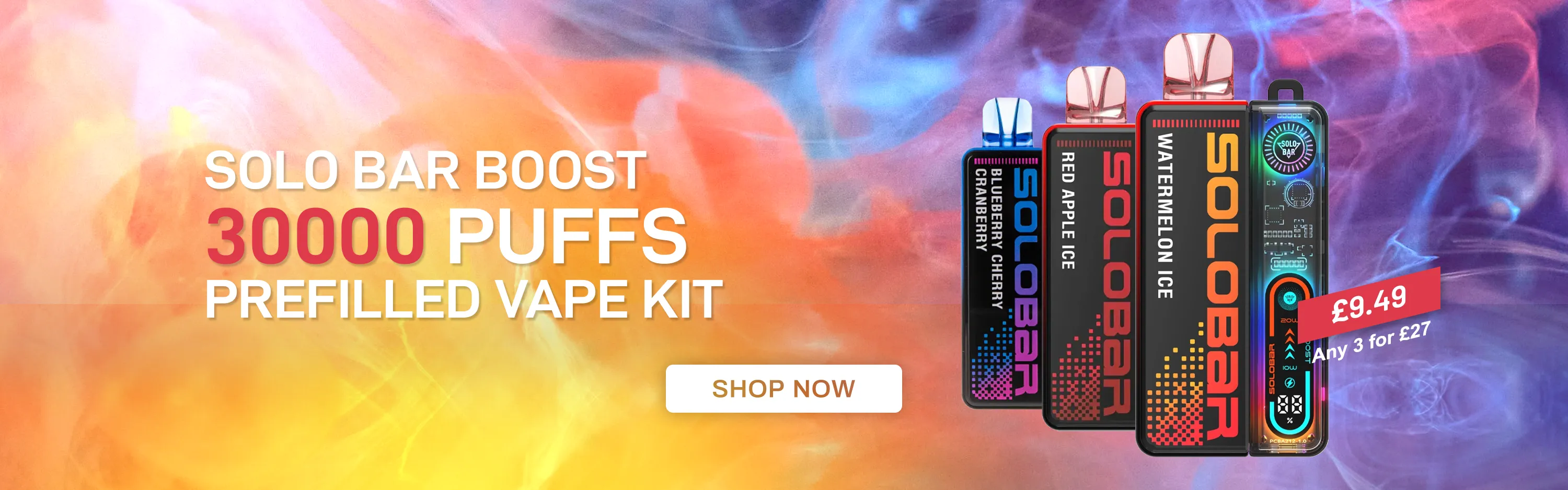 Solo Bar Boost 30K Prefilled Vape Kit