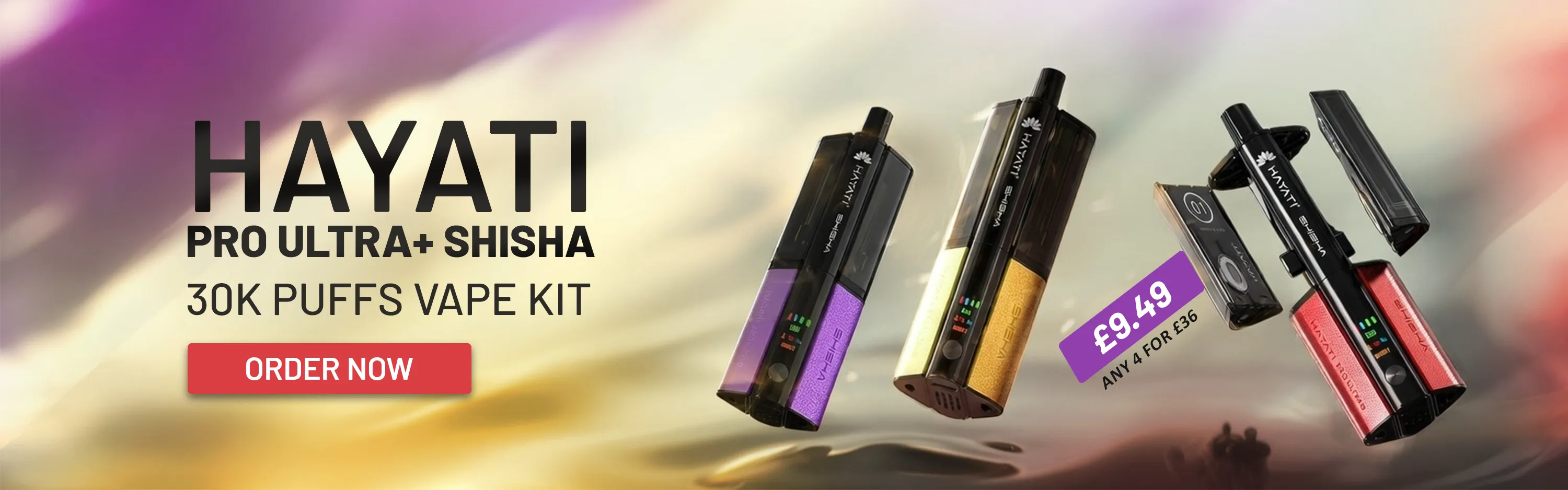 Hayati Pro Ultra+ Shisha 30K Puffs Vape Kit