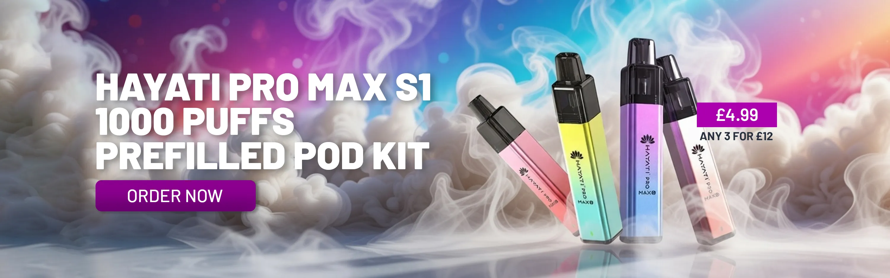 Hayati Pro Max S1 1000 Puffs Prefilled Pod Kit