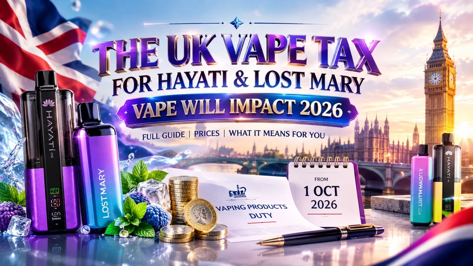 Hayati & Lost Mary Vape Cost in 2026: UK Vape Tax Explained