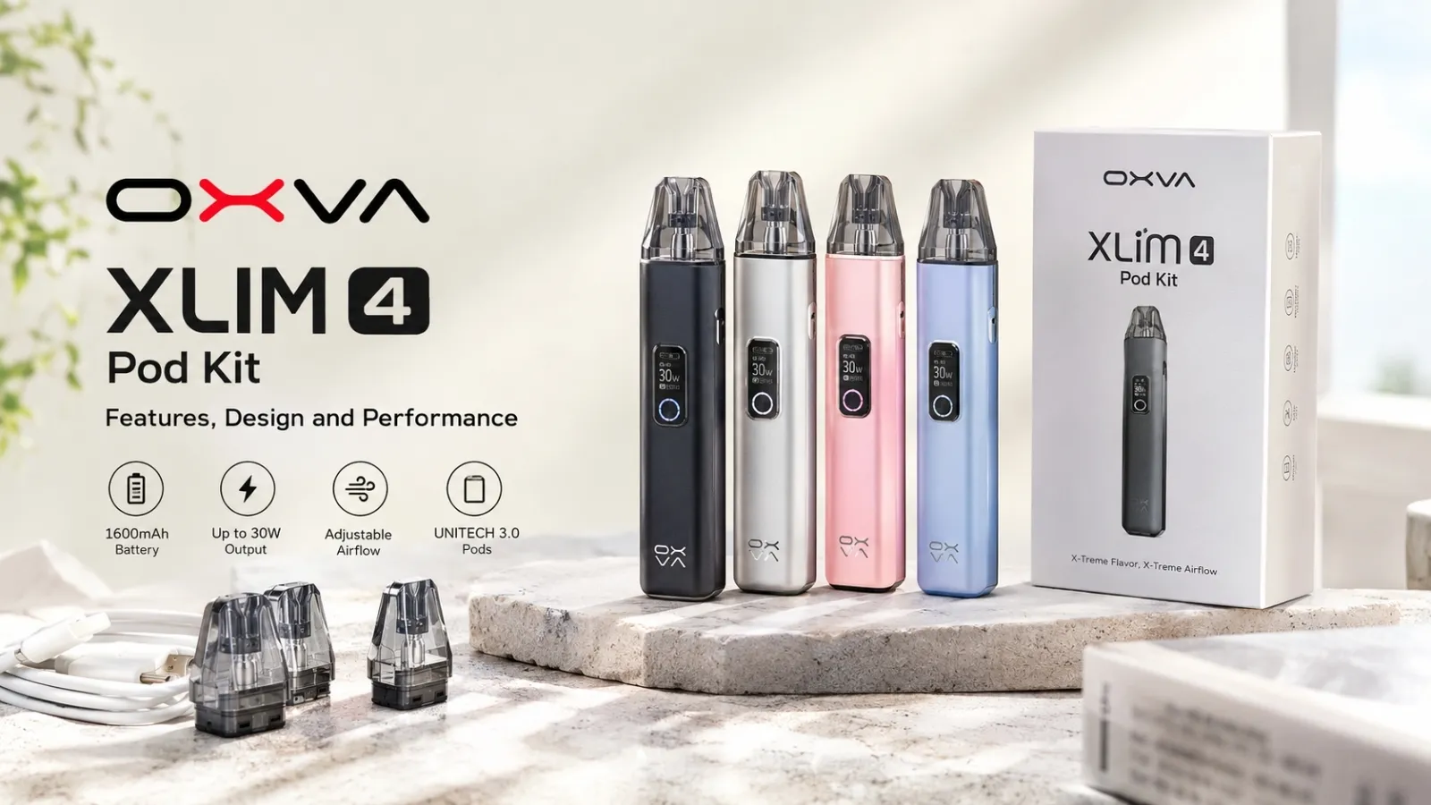 OXVA XLIM 4: Features, Pods & Performance