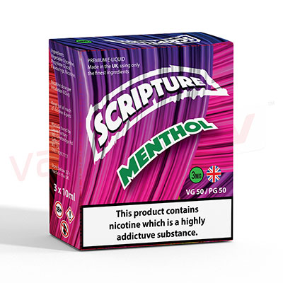 Menthol by Scripture 10ml 50:50 VG/PG