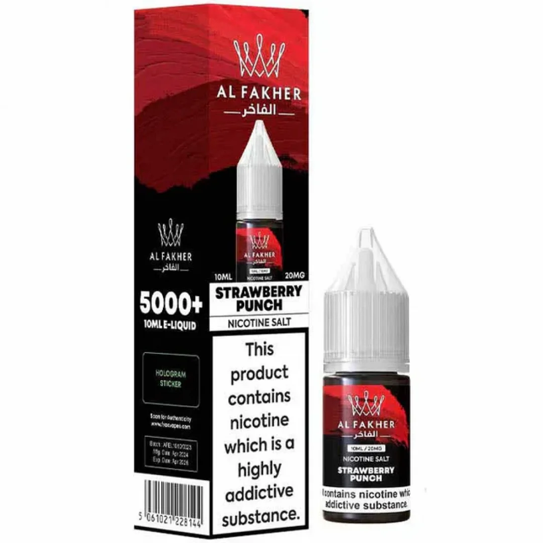 Box of 10 Al Fakher Nic Salts 10ml E-Liquid