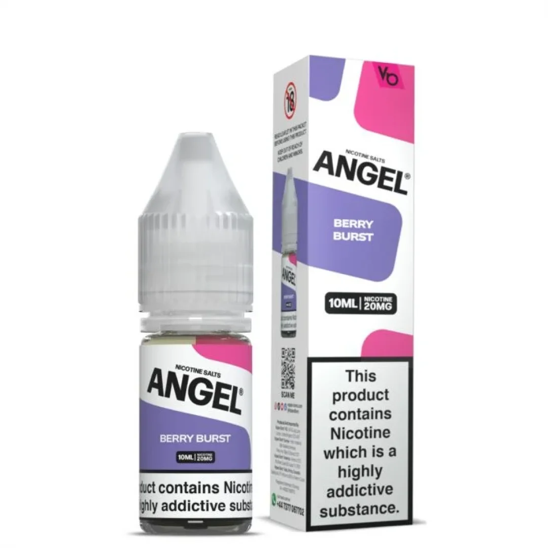 Box of 10 Vapes Bars Angel Nic Salts E-Liquids