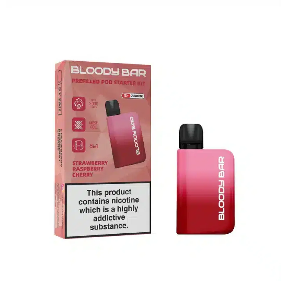 Bloody Mary Bloody Bar 3000 Puffs Prefilled 5-in-1 Starter Kit