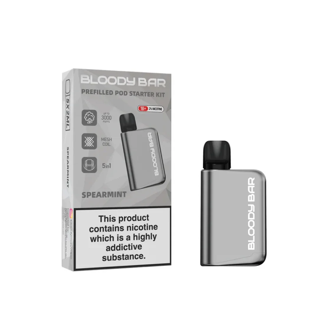Bloody Mary Bloody Bar 3000 Puffs Prefilled 5-in-1 Starter Kit