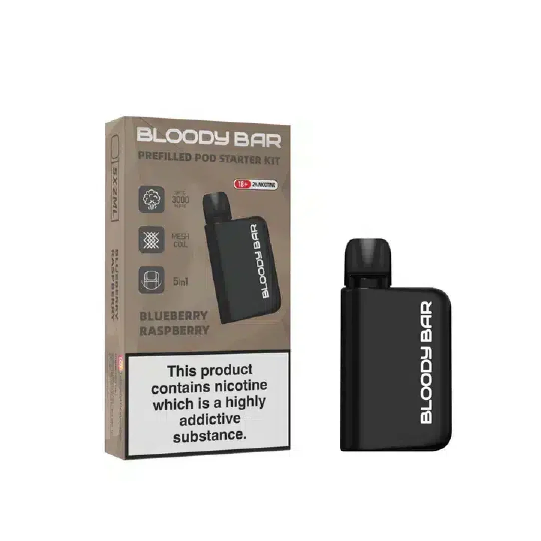Bloody Mary Bloody Bar 3000 Puffs Prefilled 5-in-1 Starter Kit