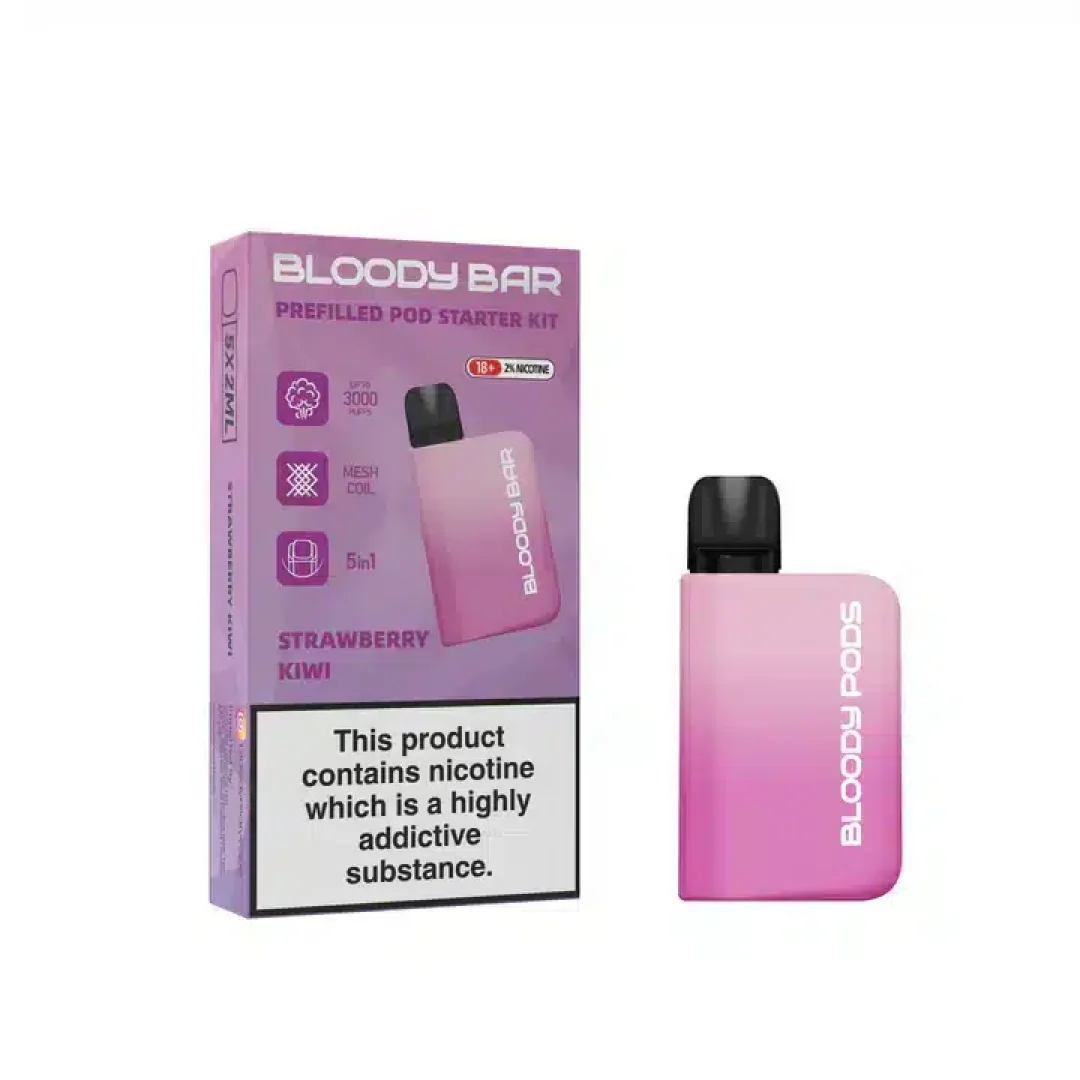 Bloody Mary Bloody Bar 3000 Puffs Prefilled 5-in-1 Starter Kit