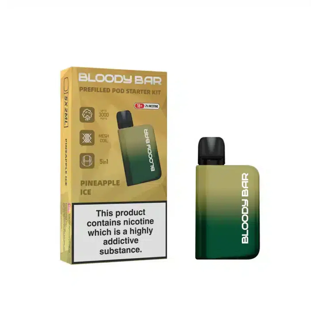 Bloody Mary Bloody Bar 3000 Puffs Prefilled 5-in-1 Starter Kit