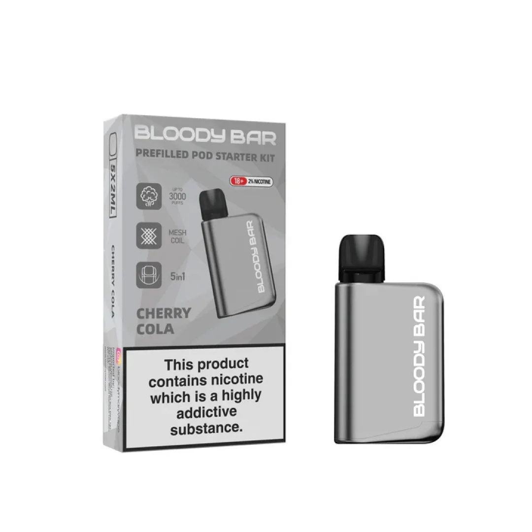 Bloody Mary Bloody Bar 3000 Puffs Prefilled 5-in-1 Starter Kit