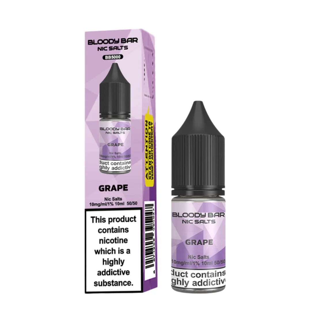 Box of 10 Bloody Bar Nic Salts 10ml