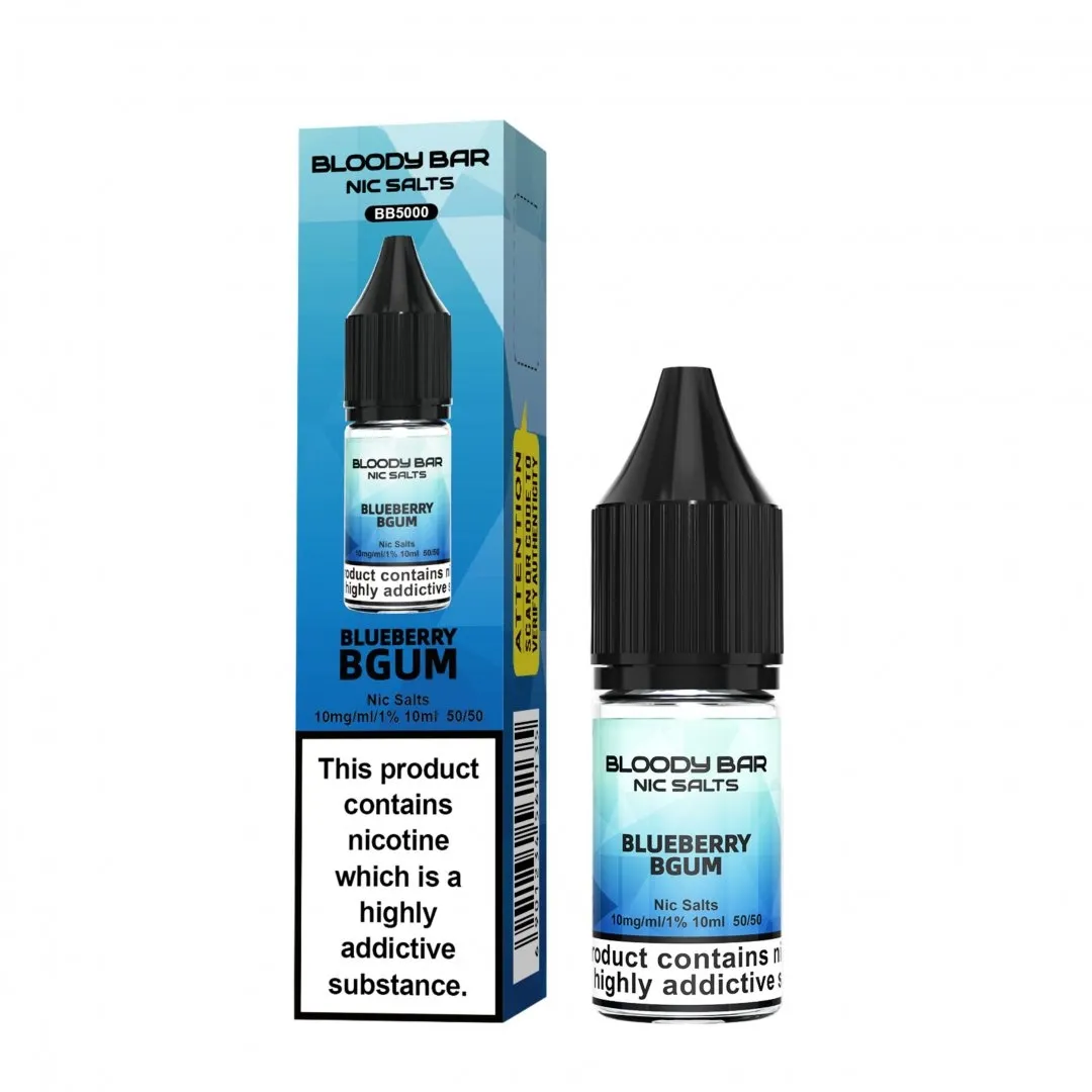 Box of 10 Bloody Bar Nic Salts 10ml