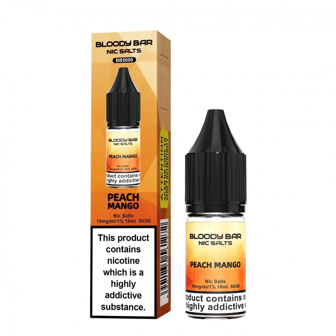 Box of 10 Bloody Bar Nic Salts 10ml