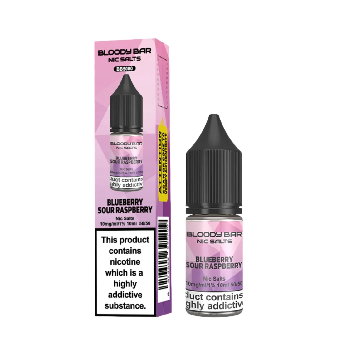 Box of 10 Bloody Bar Nic Salts 10ml