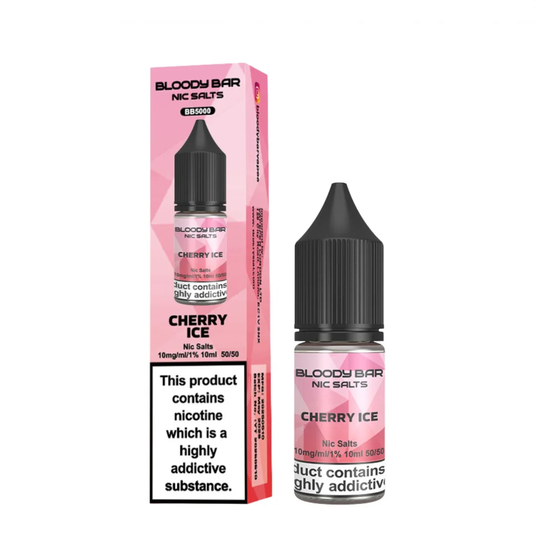 Box of 10 Bloody Bar Nic Salts 10ml