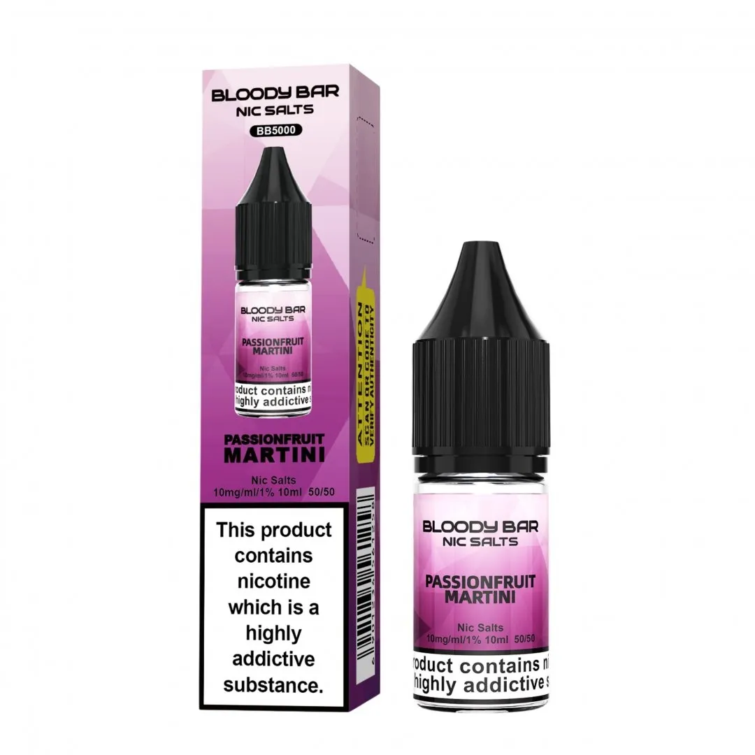 Box of 10 Bloody Bar Nic Salts 10ml