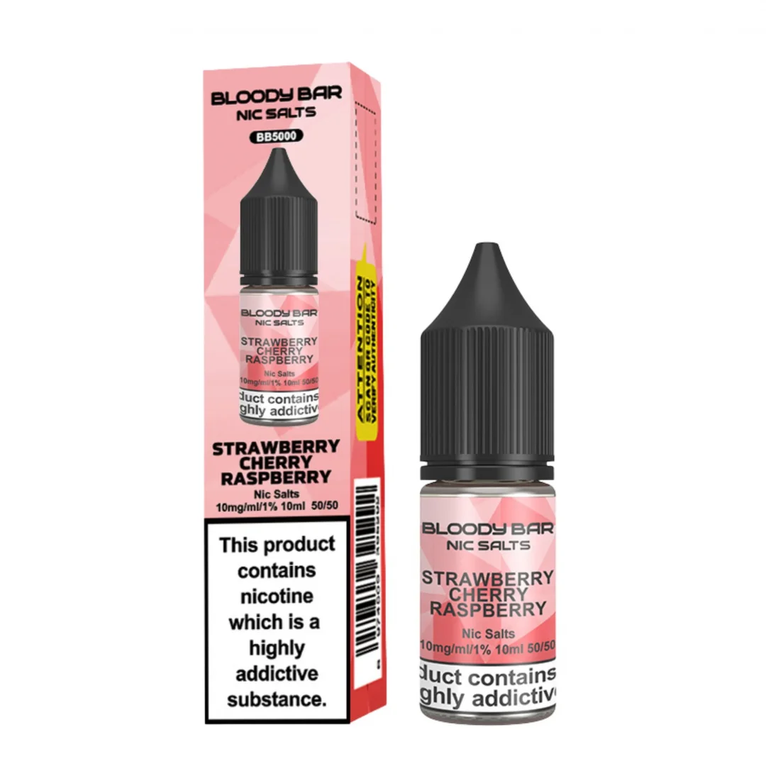 Box of 10 Bloody Bar Nic Salts 10ml