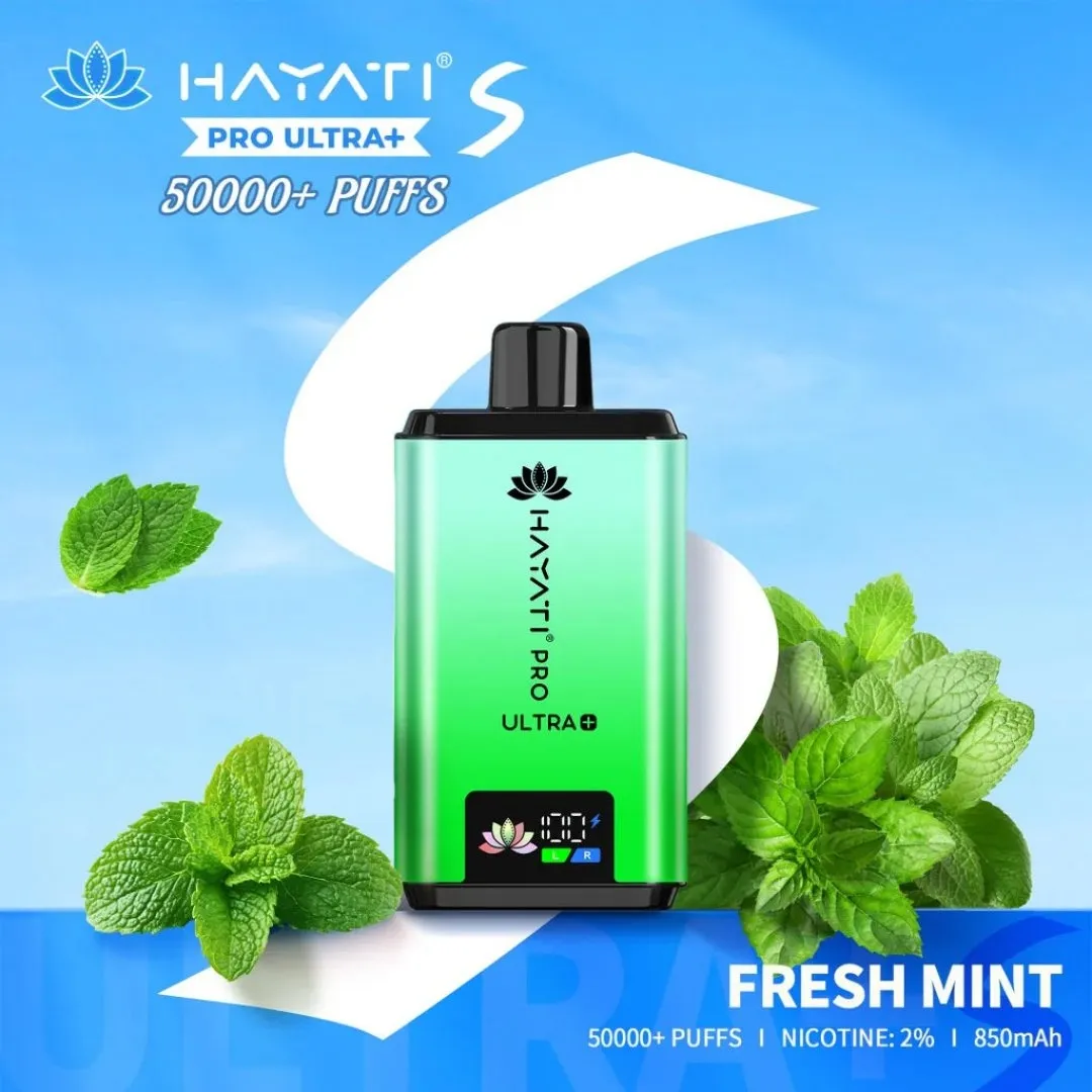 Pre Order: Hayati Pro Ultra Plus S 50000 Puffs Prefilled Kit