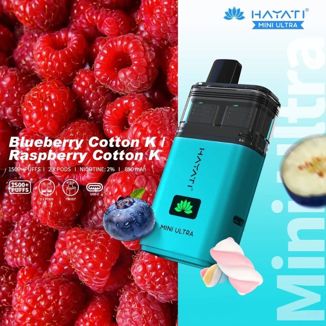 Hayati Mini Ultra 1500 Puffs Prefilled Vape kit