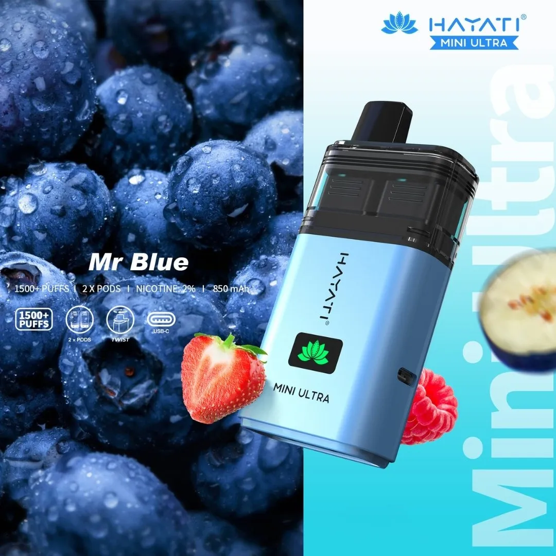 Hayati Mini Ultra 1500 Puffs Prefilled Vape kit