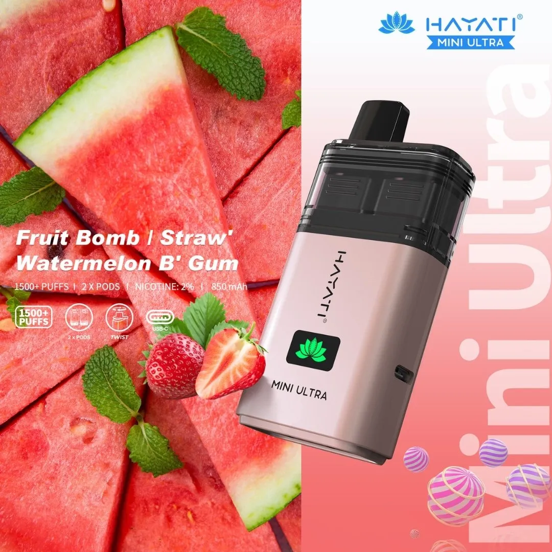 Hayati Mini Ultra 1500 Puffs Prefilled Vape kit