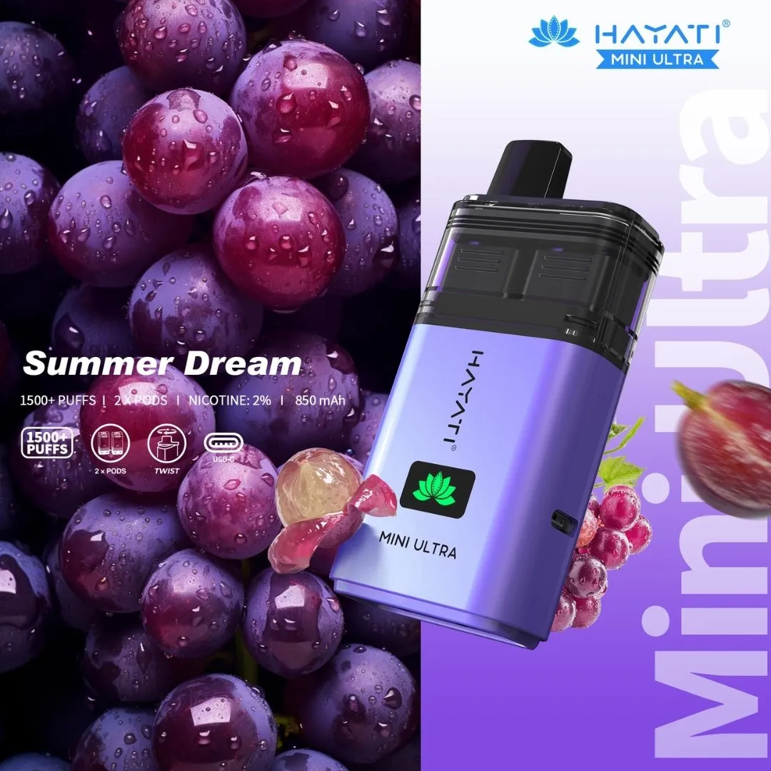Hayati Mini Ultra 1500 Puffs Prefilled Vape kit
