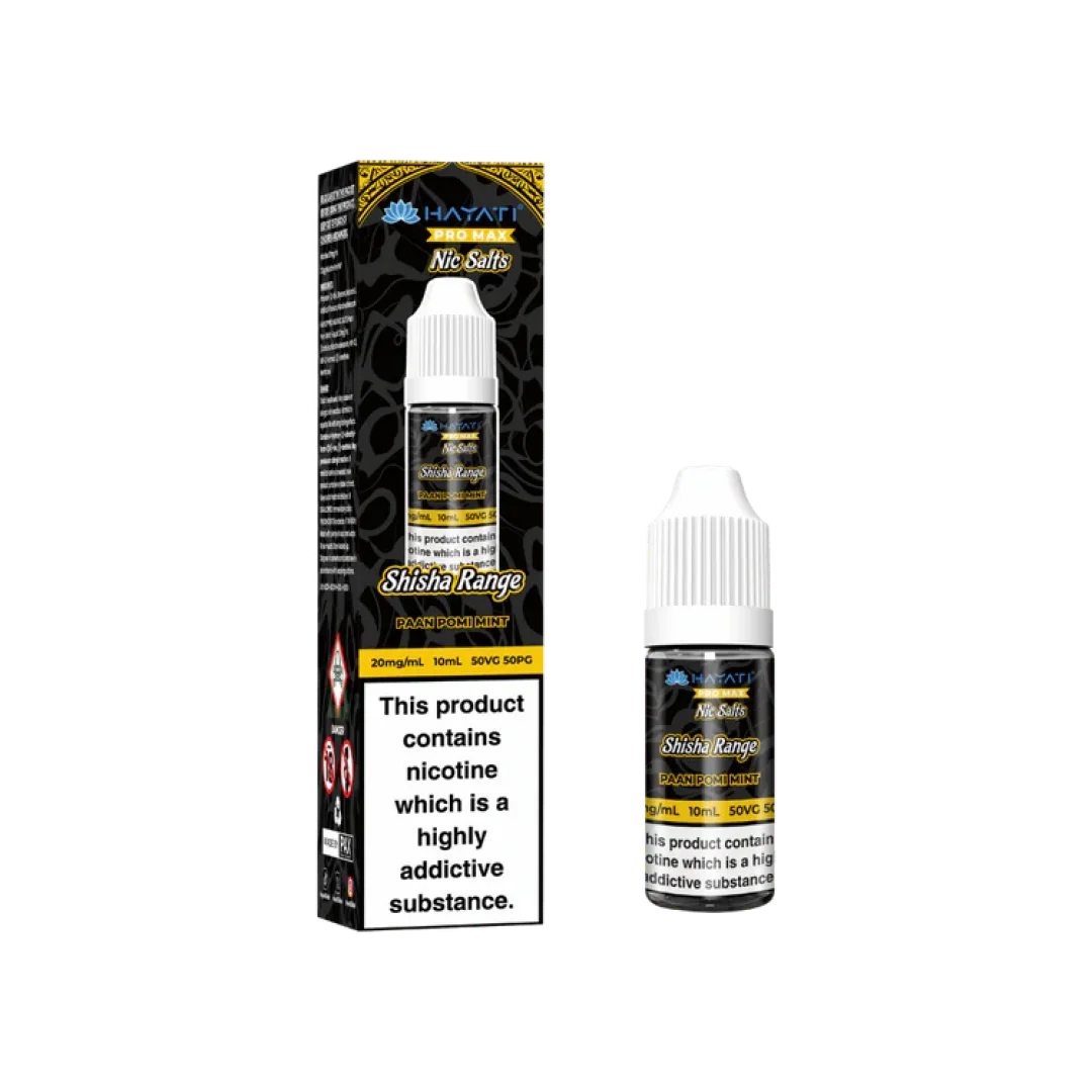 Hayati Pro Max Nic Salt Shisha Range