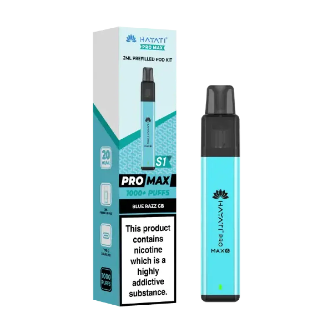 Hayati Pro Max S1 1000 Puffs Prefilled Pod Kit