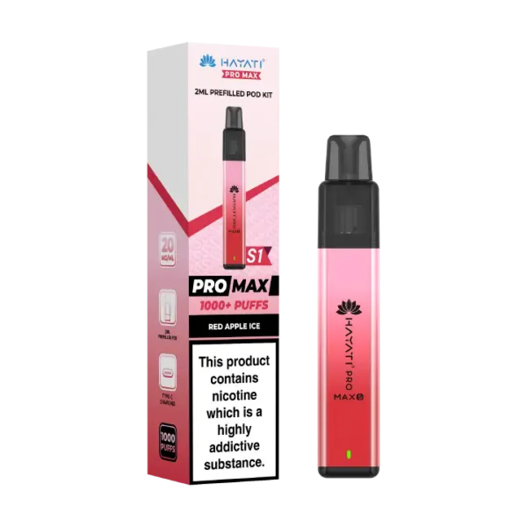 Hayati Pro Max S1 1000 Puffs Prefilled Pod Kit