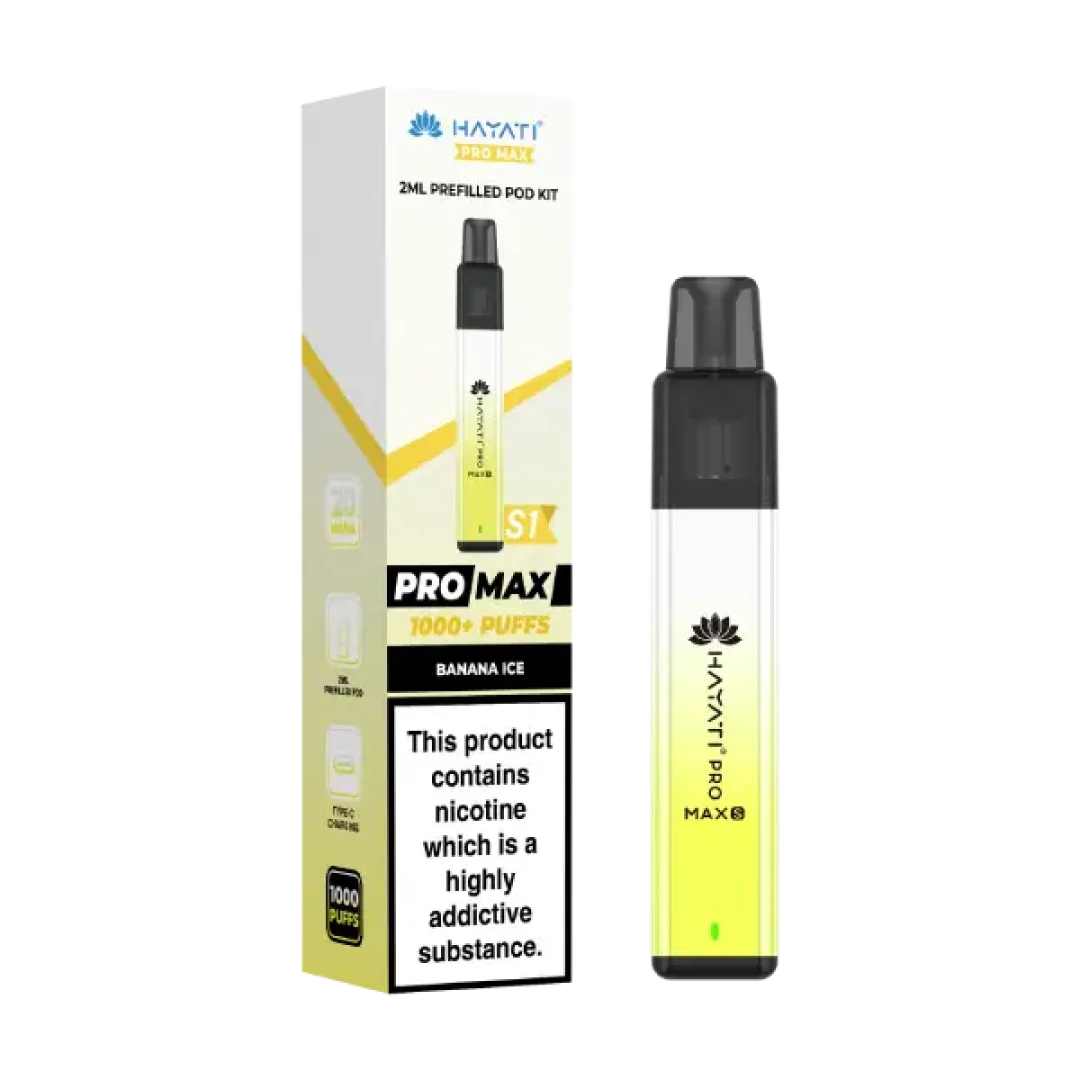 Hayati Pro Max S1 1000 Puffs Prefilled Pod Kit