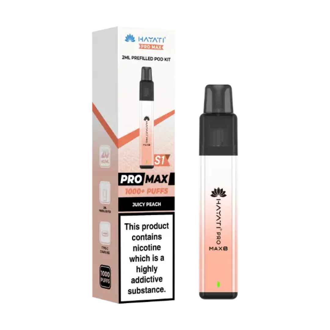 Hayati Pro Max S1 1000 Puffs Prefilled Pod Kit