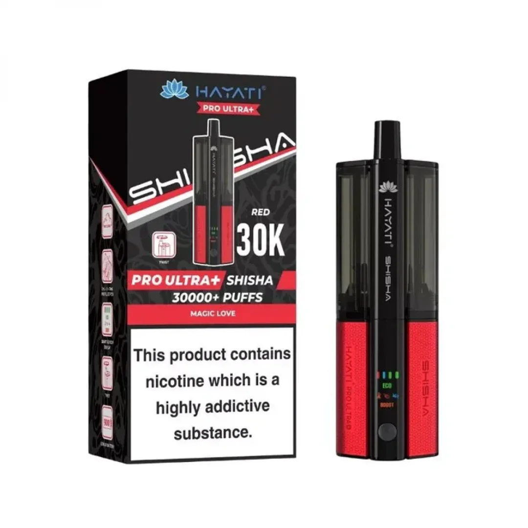 Pre-Order : Hayati Pro Ultra+ Shisha 30K Puffs Vape Kit