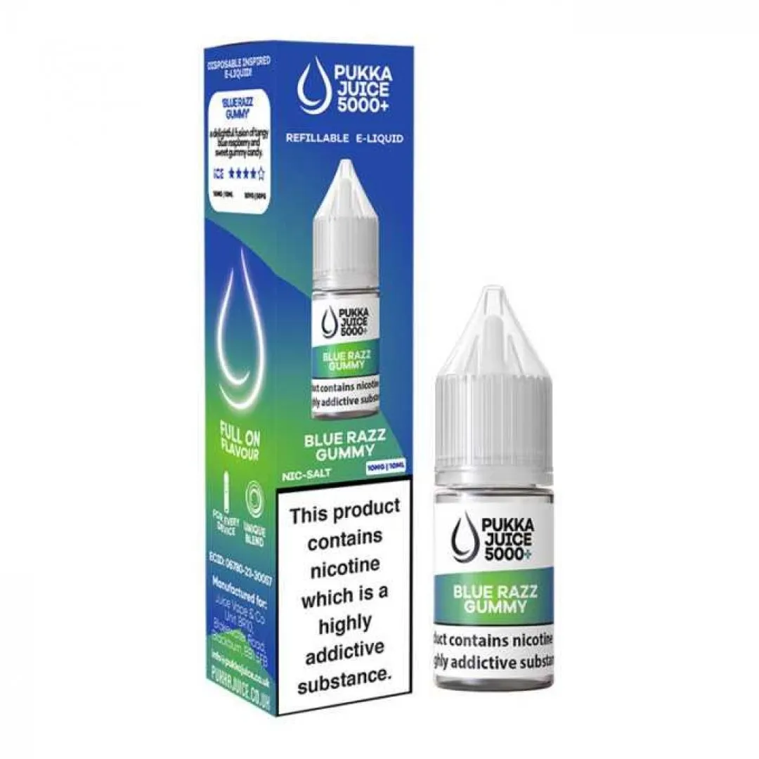 Box of 10 Pukka Juice 5000 Nic Salts E-Liquid