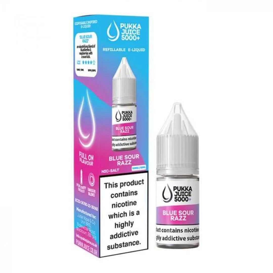 Box of 10 Pukka Juice 5000 Nic Salts E-Liquid