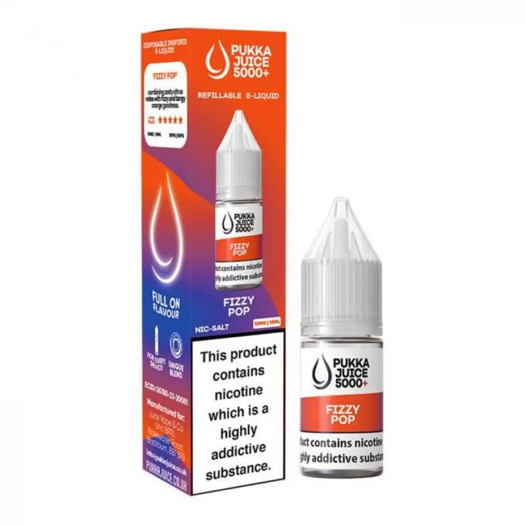 Box of 10 Pukka Juice 5000 Nic Salts E-Liquid