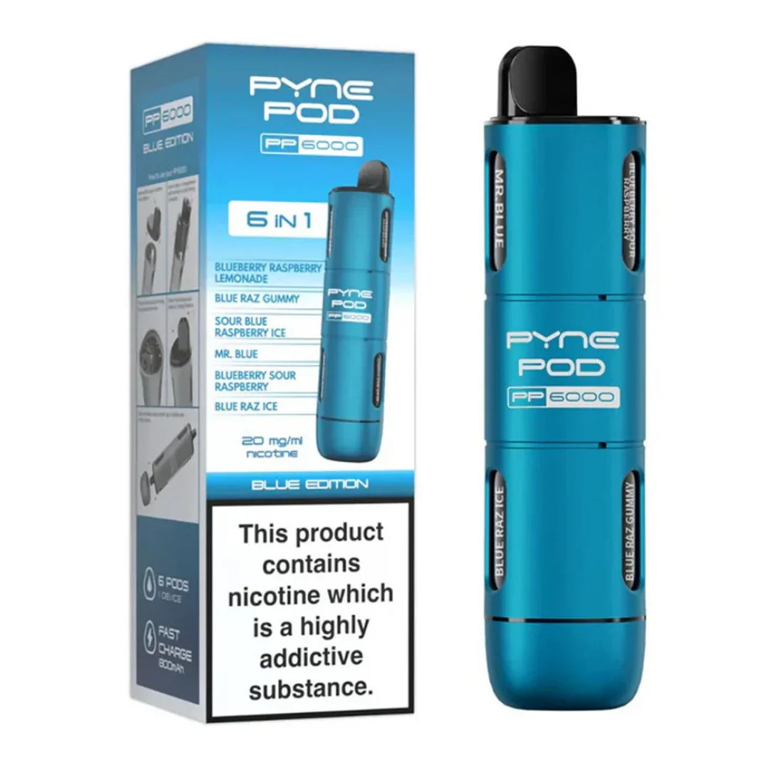 PYNE POD 6-in-1 6000 Puffs Prefilled Vape kit