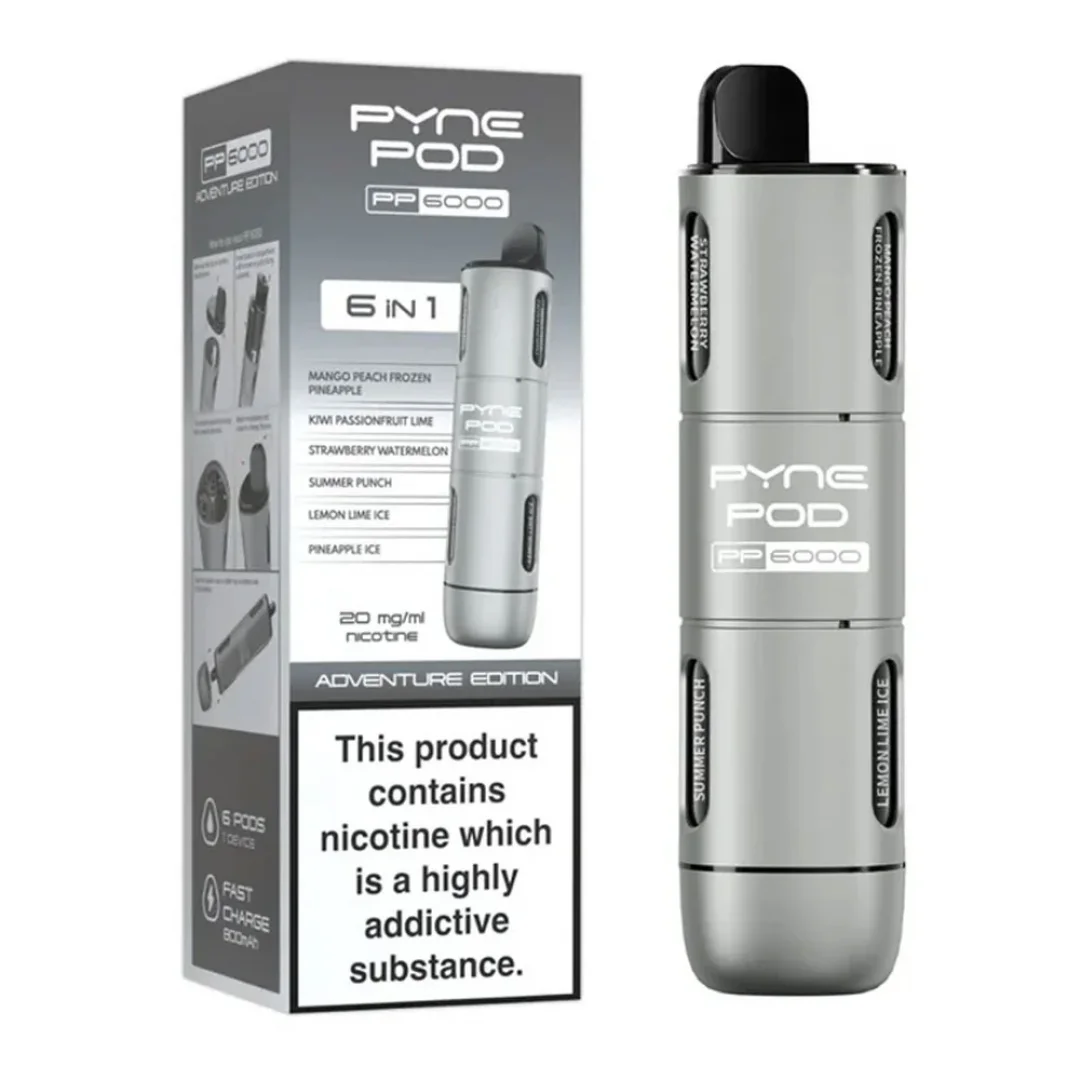 PYNE POD 6-in-1 6000 Puffs Prefilled Vape kit