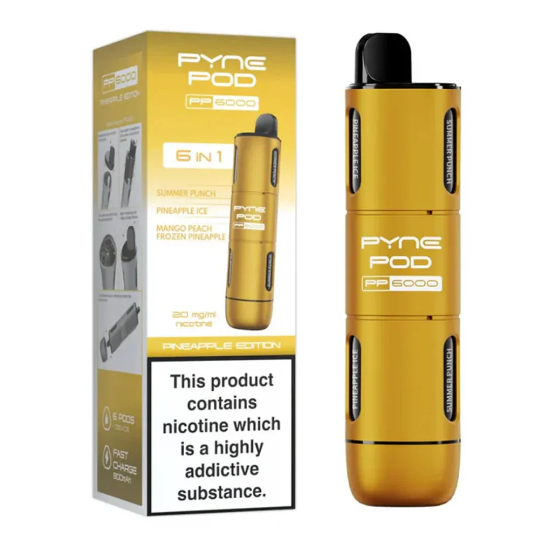 PYNE POD 6-in-1 6000 Puffs Prefilled Vape kit
