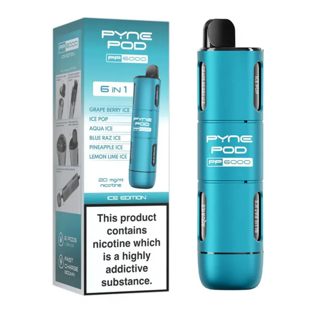 PYNE POD 6-in-1 6000 Puffs Prefilled Vape kit