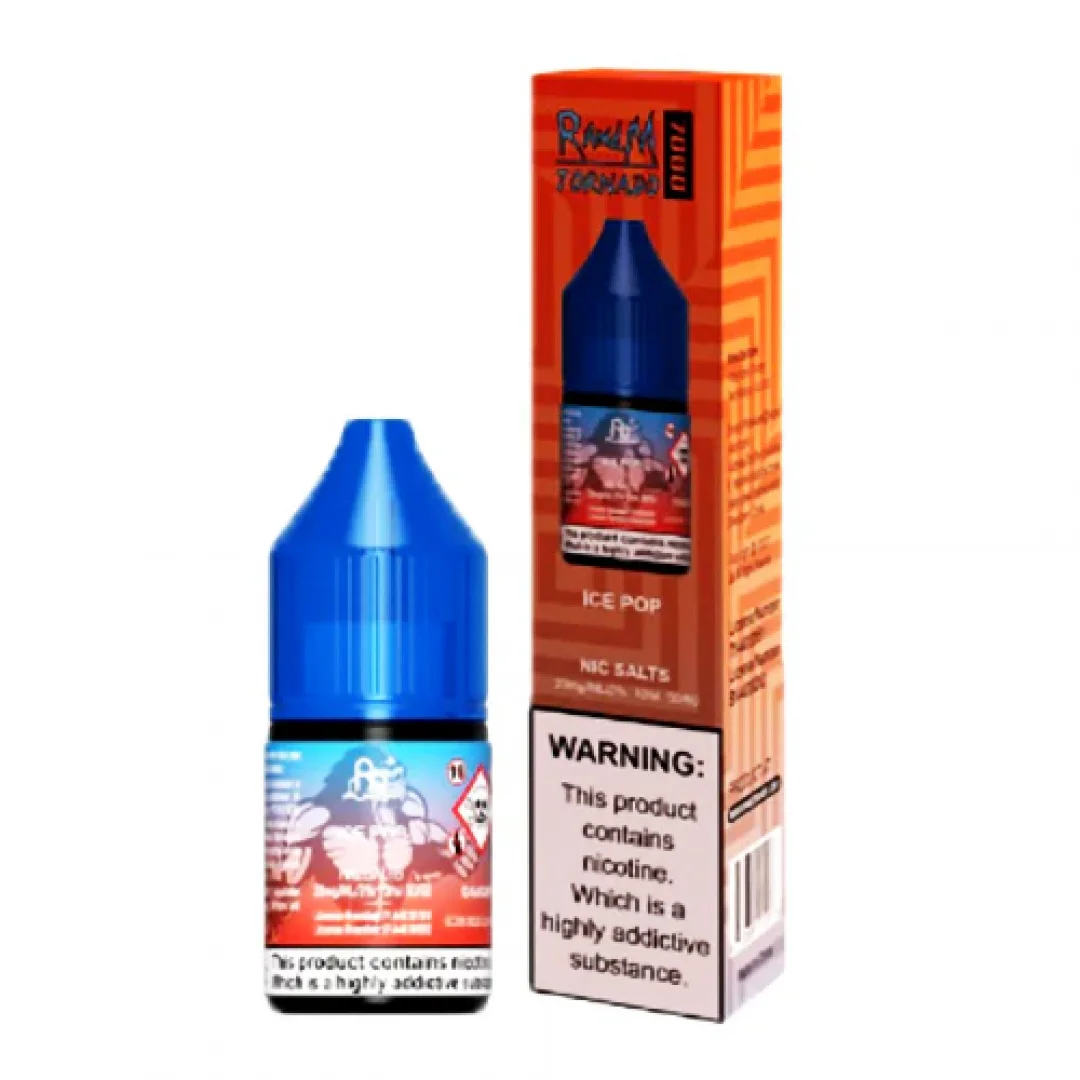 Box of 10 RandM Tornado 7000 10ml Nic Salts E-liquid