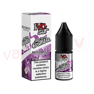 Box of 10 IVG-Apple Berry Crumble 10ml Nic Salt E-liquid