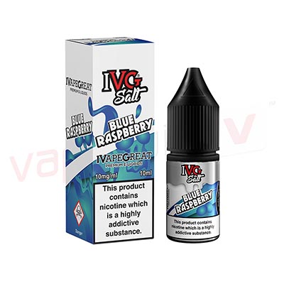 Box of 10 IVG-Blue Raspberry 10ml Nic Salt E-liquid