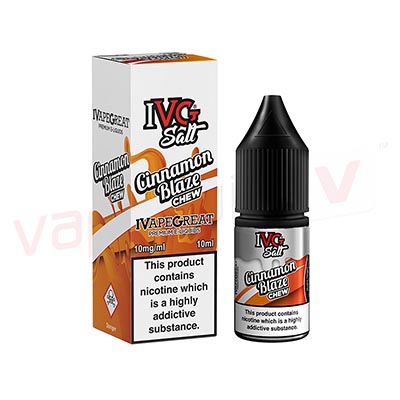 Box of 10 IVG-Cinnamon Blaze 10ml Nic Salt E-liquid