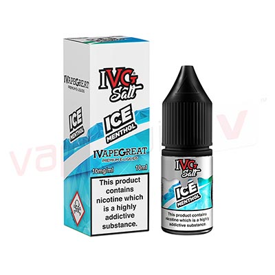 Box of 10 IVG-Ice Menthol 10ml Nic Salt E-liquid