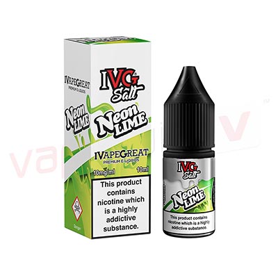 Box of 10 IVG-Neon Lime 10ml Nic Salt E-liquid