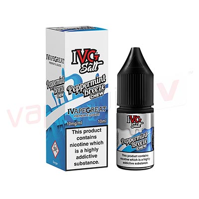 Box of 10 IVG-Peppermint Breeze 10ml E-liquids