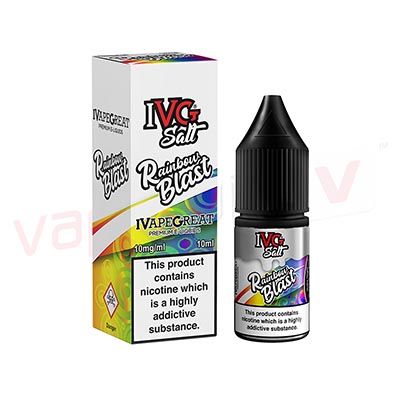 Box of 10 IVG-Rainbow Blast 10ml Nic Salt E-liquid