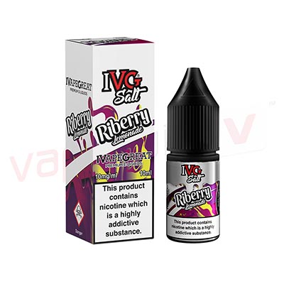 Box of 10 IVG-Riberry Lemonade 10ml Nic Salt E-liquid
