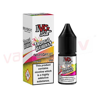 Box of 10 IVG-Tropical Ice Blast 10ml Nic Salt E-liquid