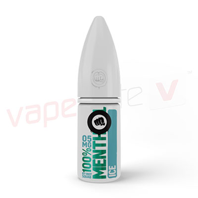 Box of 10 100  Menthol Ice by Riot Salt 10ml E-Liquid